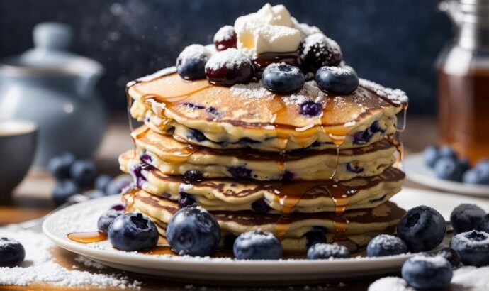 Celebrate Fluffy Goodness: National Blueberry Pancake Day! (Jan. 28th)